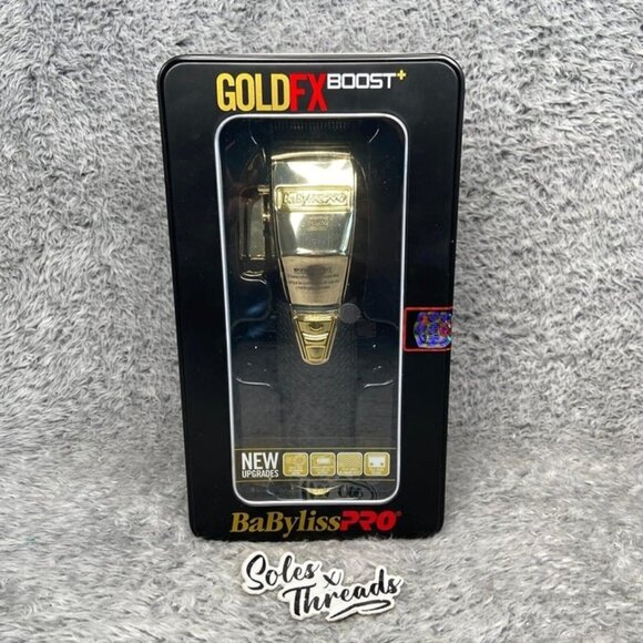 BabyLiss Pro GOLDFX Boost Metal Lithium Clipper Cordless/Cord Black Gold - Picture 1 of 6